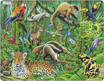 Фото - Пазли й мозаїки Larsen Układanka Południowoamerykańskie lasy Maxi 