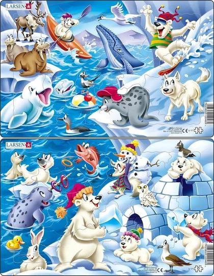 Zdjęcia - Puzzle i mozaiki Larsen Układanka Zwierzęta w Arktyce Midi 