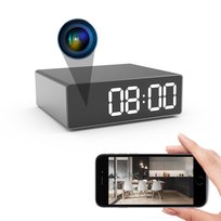 UKRYTA KAMERA ZEGAR WIFI PODGLĄD NA ŻYWO DETEKCJA NAGRYWANIE W NOCY