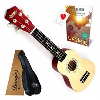 UKULELE DLA DZIECI DO NAUKI GRY + PRZEWODNIK UKULELE DREWNIANE DLA DZIECKA
