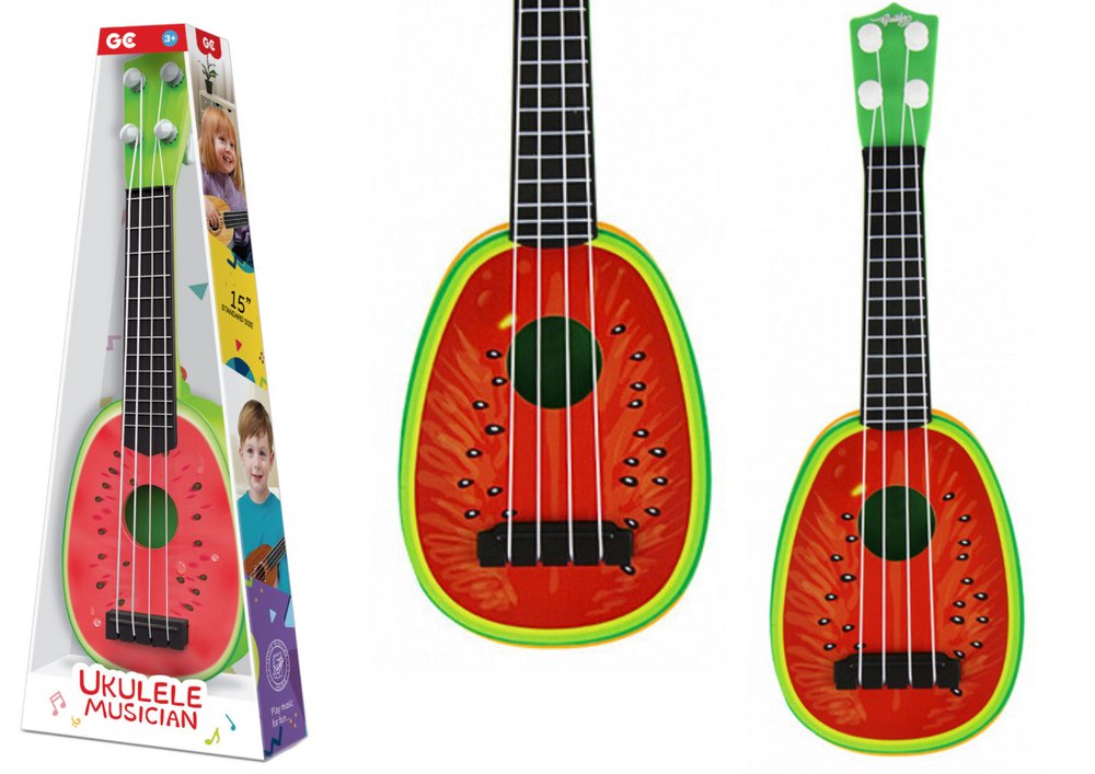 Piosenki Na Ukulele Dla Dzieci - Ukulele Dla Dzieci Mini Gitara 4 Struny Owoc Arbuz 15" - Bemi | Muzyka
