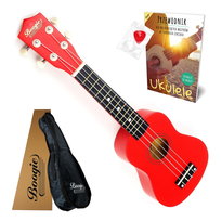 UKULELE SOPRANOWE DREWNIANE POKROWIEC KOLORY RÓŻNE