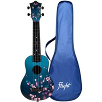 Ukulele Sopranowe Flight Sakura TUS32 Kwiaty ZESTAW Flight