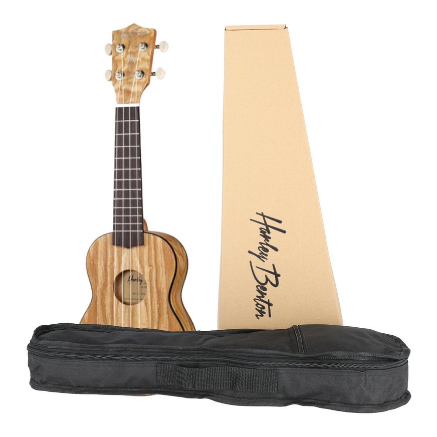 Ukulele sopranowe UK12 Brązowe z pokrowcem Harley Benton Sklep