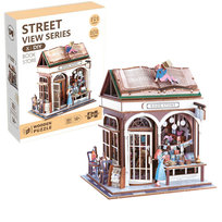 Uliczny Zakątek 3D z oświetleniem Księgarnia - 148 elementów