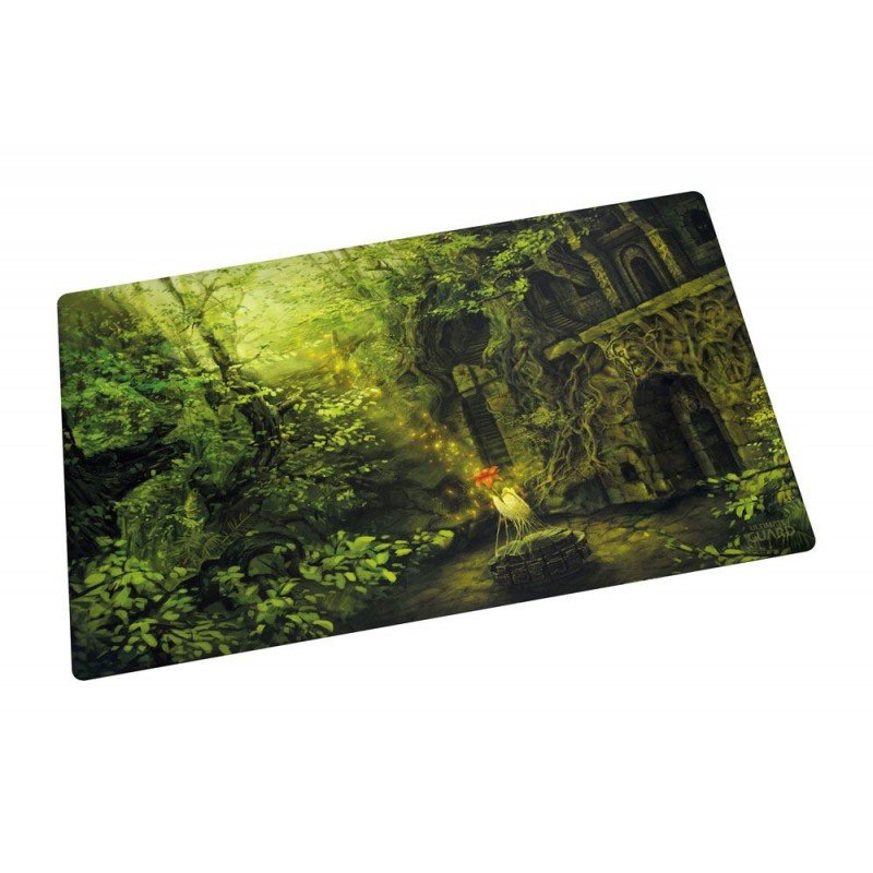 Ultimate Guard Play-Mat Lands Edition II - Tapis De Jeu 61x35 Cm, Surface Antidérapante, Illustration Forêt, Pour Joueurs De Cartes