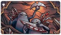 Ultra Pro: Magic The Gathering - March of the Machine - White Stitch Playmat - Version 3 ULTRA PRO