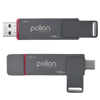 Ultra szybki 128GB | 560MB/s | USB 3.2 pendrive pamięć POLION dual USB-C+A - Polion