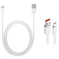 ULTRA SZYBKI ORYGINALNY KABEL XIAOMI /120W USB TYP-C 6A 1M BIAŁY Xiaomi