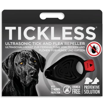 Ultradźwiękowa ochrona przed kleszczami dla psów TICKLESS, czarny - TickLess