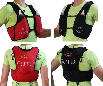 UltraFun GUTO kolor czerwony, rozmiar M - super lekki plecak / kamizelka biegowo-turystyczna - Guto