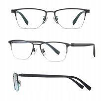 ULTRALEKKIE okulary Zerówki TYTANOWE Blue Light do Komputera Oprawki Unisex