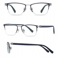 ULTRALEKKIE okulary Zerówki TYTANOWE Blue Light do Komputera Oprawki Unisex