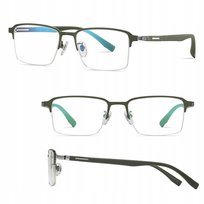 ULTRALEKKIE okulary Zerówki TYTANOWE Blue Light do Komputera Oprawki Unisex