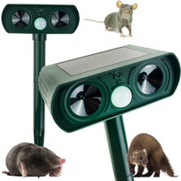 Ultrasoniczny Odstraszacz Zwierząt Solarny Ogdorowy Psy Ptaki Koty Szczury Kuny