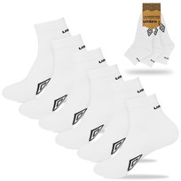 UMBRO Skarpety Męskie Quarter Zakostki Bawełna UM300 3 Pary Rozmiar 39/42 Umbro