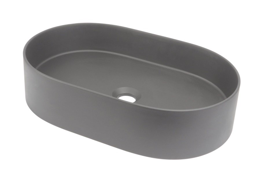Deante Deante Umywalka Granitowa Owalna Silia Antracyt Metalik