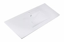 Umywalka Meblowa Neva 120 cm, Prostokątna, Biały Połysk