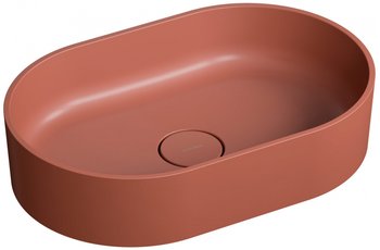 Umywalka Nablatowa 55X36 Omnires Ovo M+ Ovounte Terracotta - Omnires