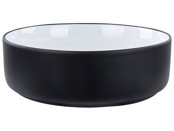 Umywalka nablatowa ceramiczna  36 cm czarna TAPSO - Beliani