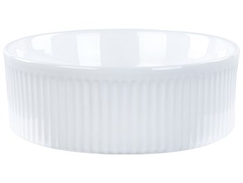 Umywalka nablatowa ceramiczna  37 cm biała GELDO - Beliani