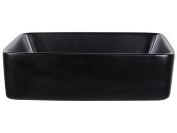 Umywalka nablatowa ceramiczna 49 x 38 cm czarna TRAVESIA - Beliani