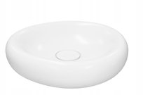 Umywalka nablatowa GoodHome Kentia 30 x 48 cm biała Goodhome