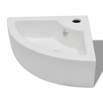 Umywalka narożna ceramika biała 45x32x12,5cm - Zakito Europe