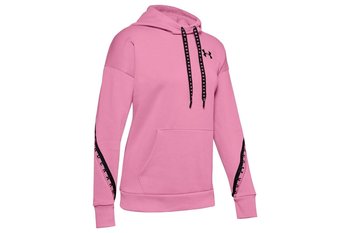 Under Armour, Bluza damska, FLEECE HOODIE TAPED WM 1352744-691, różowy, rozmiar L - Under Armour