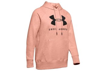 Under Armour, Bluza damska, RIVAL FLEECE GRAPHIC HOODIE 1348550-689, różowy, rozmiar M - Under Armour