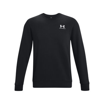 Under Armour, Bluza sportowa męska nierozpinana bez kaptura, Essential Fleece Crew, 1374250-001, Czarna, Rozmiar M - Under Armour