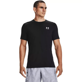 Under Armour Heatgear Armour Fitted Short Sleeve 1361683-001, Mężczyzna, T-shirt kompresyjny, Czarny - Under Armour