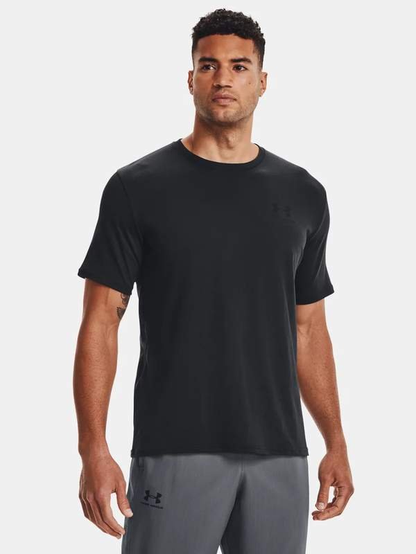 Under Armour Koszulka Męska 1326799-001 SPORTSTYLE LEFT CHEST SS czarny L