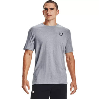 Under Armour, Koszulka męska, SPORTSTYLE LEFT CHEST SS 1326799-036, szary, rozmiar S - Under Armour