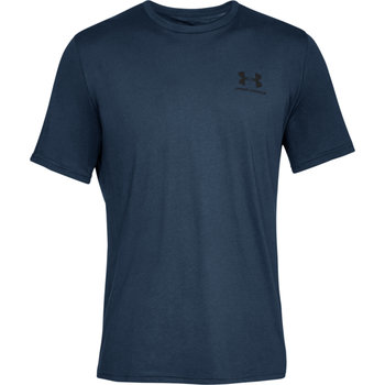 Under Armour, Koszulka sportowa męska, Sportstyle Left Chest SS, 1326799-408, Granatowa, Rozmiar XL - Under Armour