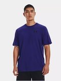 Under Armour, Koszulka sportowa męska, Sportstyle Left Chest SS, Niebieska, 1326799-468, Rozmiar L - Under Armour