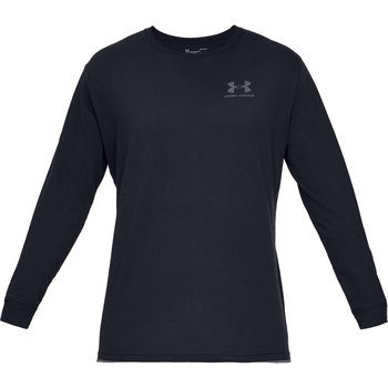 Under Armour, Longsleeve sportowy męski, SPORTSTYLE LEFT CHEST LS, 1329585-001, Czarny, Rozmiar L - Under Armour