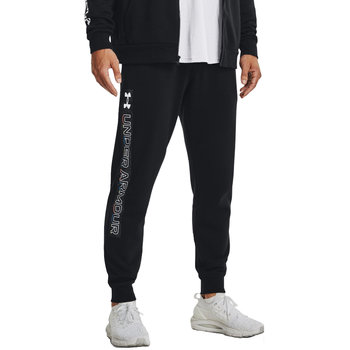 Under Armour Rival Fleece Graphic Joggers 1370351-001 męskie spodnie czarne - Under Armour