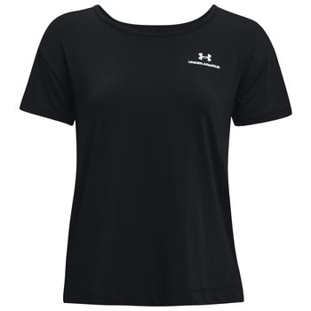 Under Armour Rush Energy Core Short Sleeve 1365683-001, Kobieta, T-shirt kompresyjny, Czarny - Under Armour