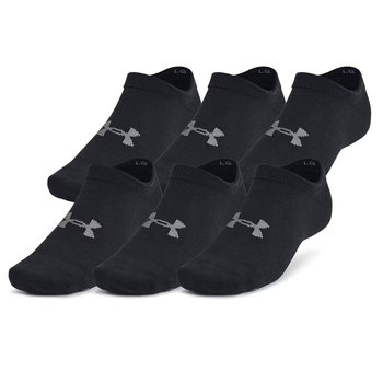 Under Armour, Skarpetki Essential, Czarne, 1382611-001, Rozmiar M, 6 szt. - Under Armour