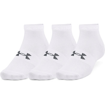 Under Armour, Skarpety treningowe Unisex (3-pack), Essential Low Cut, 1365745-100, Białe, Rozmiar M - Under Armour