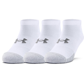 Under Armour, Skarpety treningowe Unisex (3-pack), Heatgear No Show, 1346755-100, Białe, Rozmiar M - Under Armour