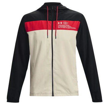 Under Armour Sportstyle Athletic Windbreaker Jacket 1370358-001, Mężczyzna, Kurtka, Beżowy - Under Armour