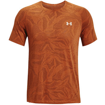 Under Armour Streaker Jacquard Tee 1369747-842 męski t-shirt pomarańczowy - Under Armour