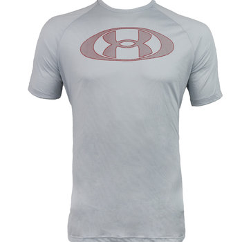 Under Armour Tech 2.0 Lockertag Short Sleeve 1366476-014, Mężczyzna, T-shirt kompresyjny, Szary - Under Armour