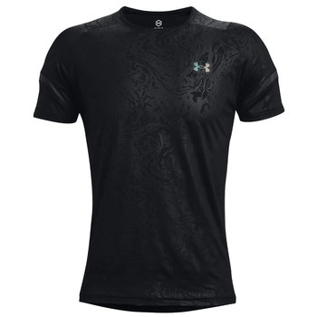 Under Armour UA Rush 2.0 Emboss SS Tee 1370318-001 męski t-shirt czarny - Under Armour