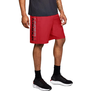 Under Armour Woven Graphic Wordmark Shorts 1320203-600, Męskie, spodenki, Czerwony - Under Armour