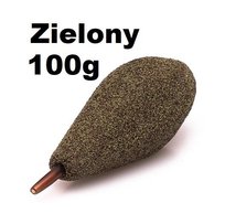 Undercarp Ciężarek Torpeda Przelotowa Zielony 100G UNDERCARP