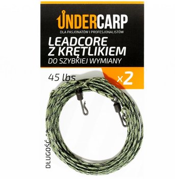 Undercarp Leadcore Z Krętlikiem Do Szybkiej Wymiany Zielony 45 Lbs / 100 Cm - Inna marka