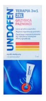 Undofen, żel na grzybicę paznokci terapia 3w1, 7 ml - Undofen